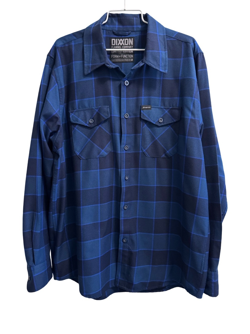 DIXXON Flannel Limited Edition Snap On Tools Collab Blue Plaid Size XL